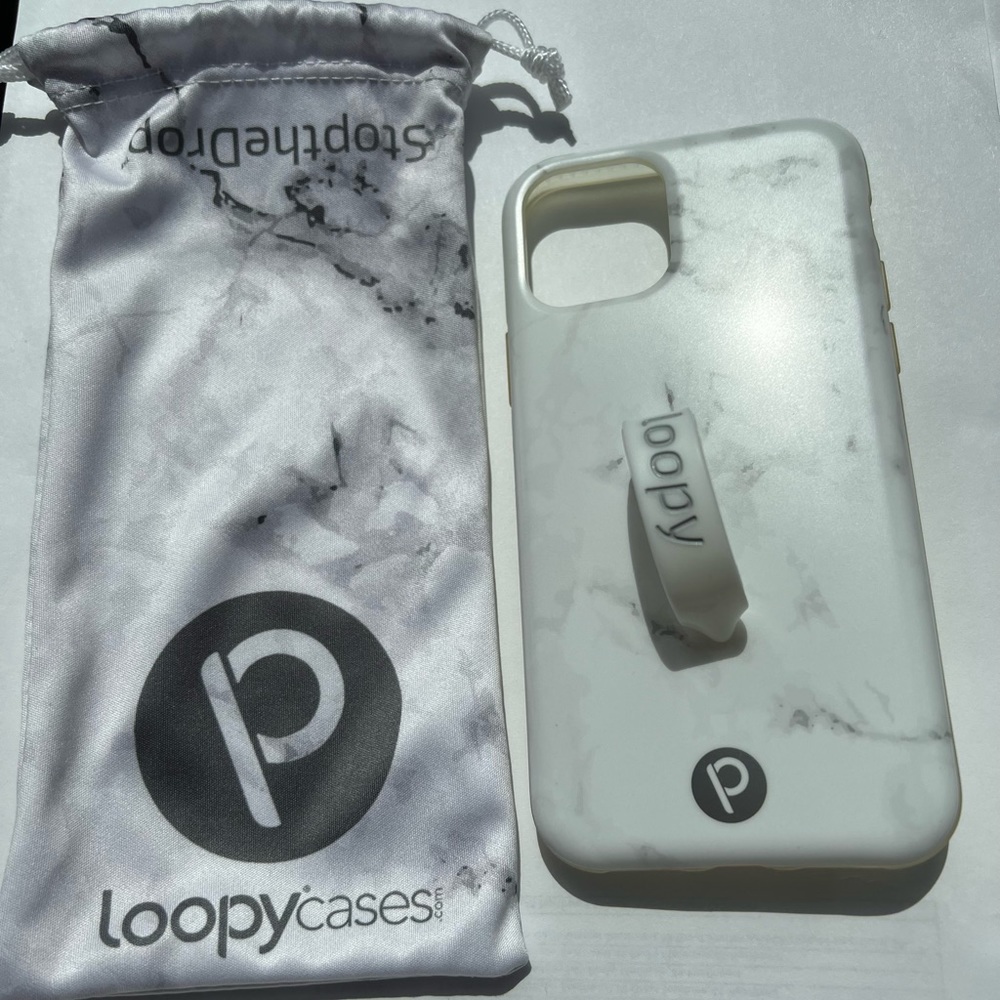 White Marble Loopy Case